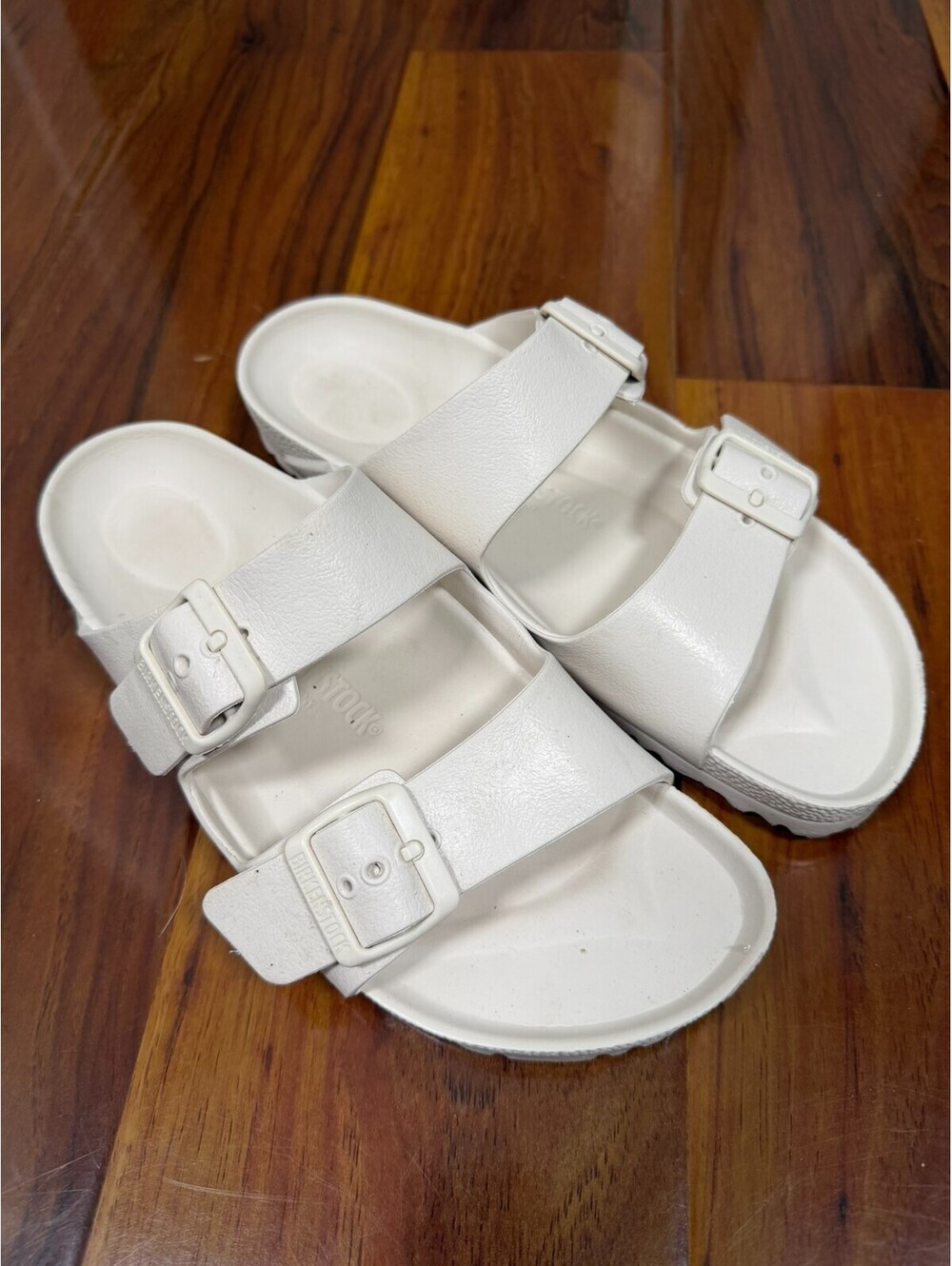 Birkenstock Unisex Arizona Essentials EVA White Sandals Womens Size 9 EU 40